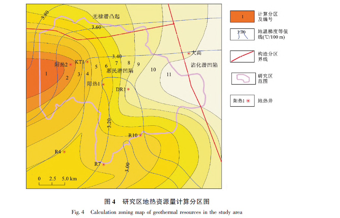 山東省陽信縣東部地區(qū)地?zé)岬刭|(zhì)特征及資源量評價(jià)-地?zé)豳Y源開發(fā)利用-地大熱能